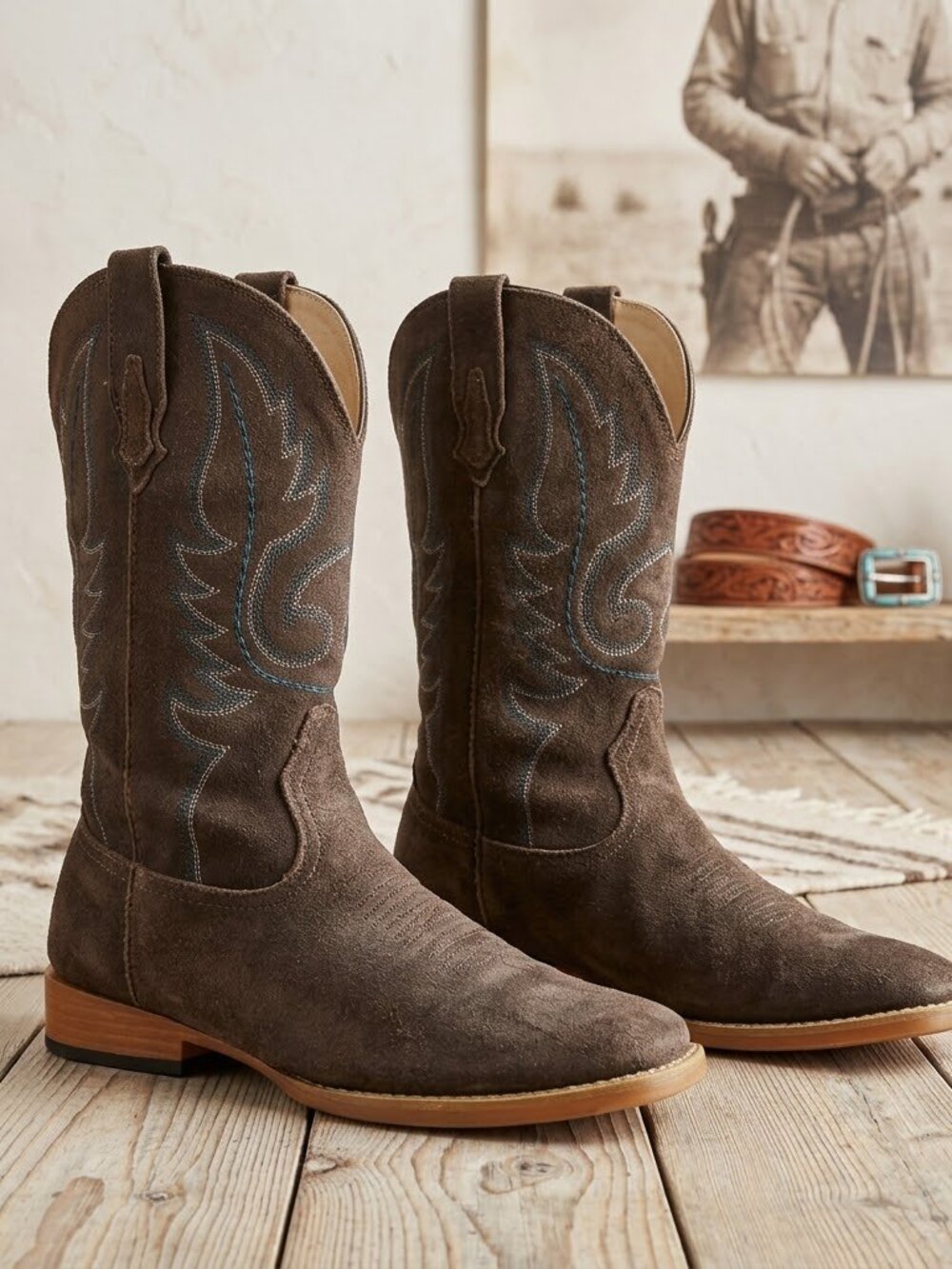 Roper "Softies" Brown Suede Western Boots - Women’s Size 9 (Read Desc) - Cowboy